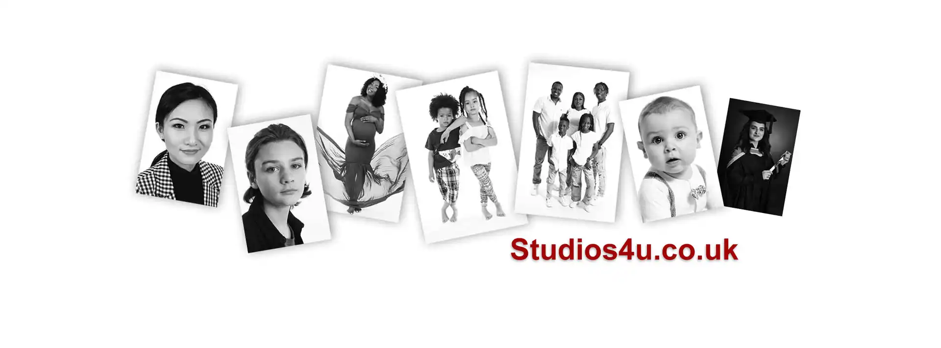 A selection of professional portraits photographed at Studios4u